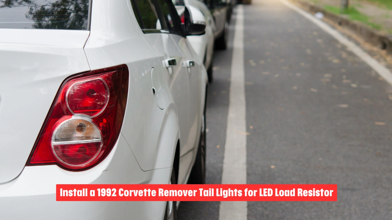 Install a 1992 Corvette Remover Tail Lights for LED Load Resistor